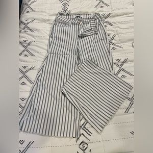 Judy blue white pinstripe extra flare jeans